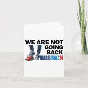 Tarjeta Harris Waltz 2024 No Volvemos Atrás Kamala Harr
