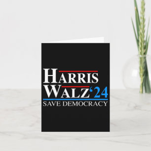 Tarjeta Harris Waltz 2024 Vicepresidente Kamala Harris Tim