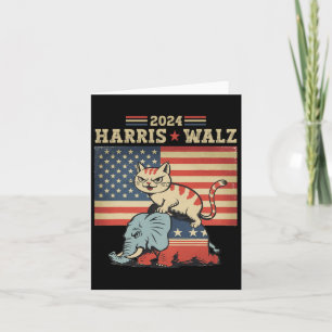 Tarjeta Harris Waltz 2024 Vp Presidente Elección Gracioso