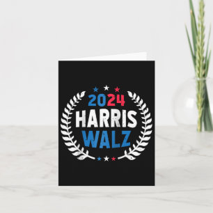 Tarjeta Harris Walz 2024 Elecciones Kamala Harris Tim Walt