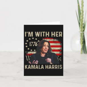 Tarjeta Harris We The People I'm With Her Flag (Harris, so
