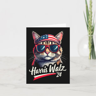 Tarjeta Harris Wheimer 2024 Kamala Cat Lady Harris 2024 Pr