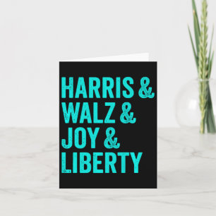 Tarjeta Harris Wheimer Joy Liberty - Harris Waltz 2024 Ret