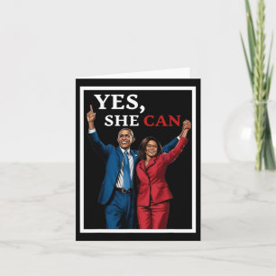 Tarjeta Harris Y Barack Obama Antes De Las Elecciones De 2