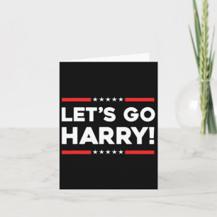 Tarjeta Harry B Funny Kamala Harris Tim W 2024 Let's Go Ha
