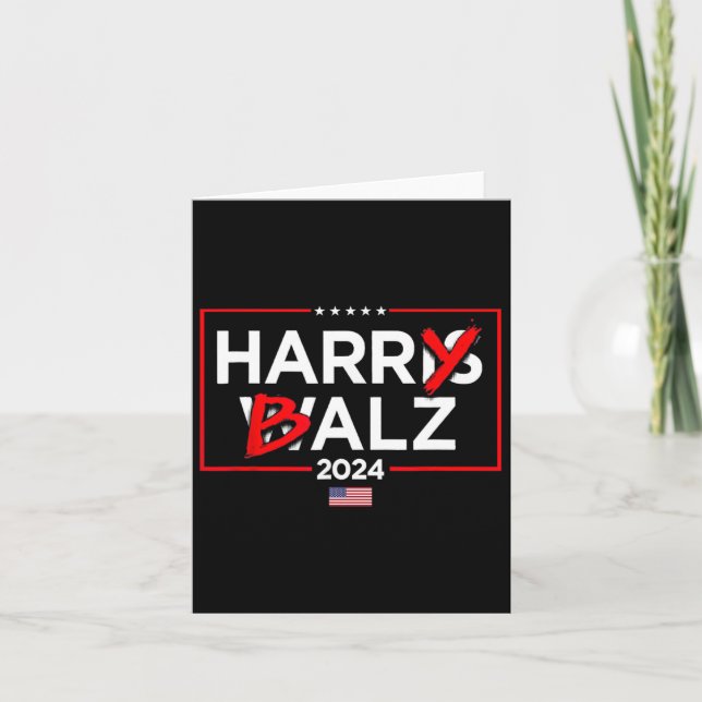 Tarjeta Harry Bheimer Harris 24 Kamala Harris Por El Presi (Anverso)