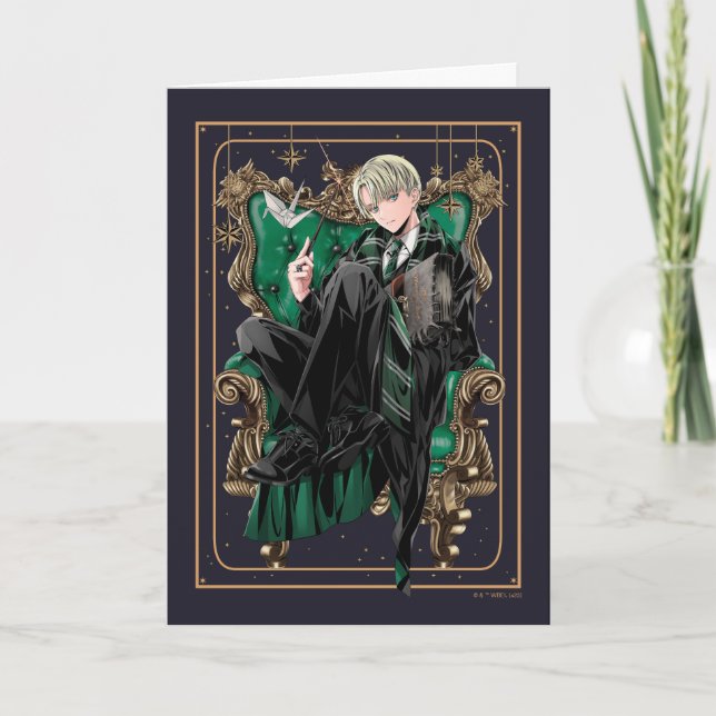 Tarjeta HARRY POTTER™ | Asiento de Anime Draco Malfoy (Anverso)