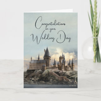 Tarjeta Harry Potter | Boda en el Castillo de Hogwarts