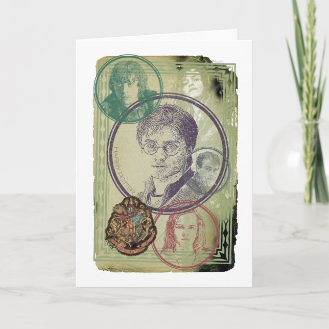 Tarjeta Harry Potter Collage 9 (Anverso)