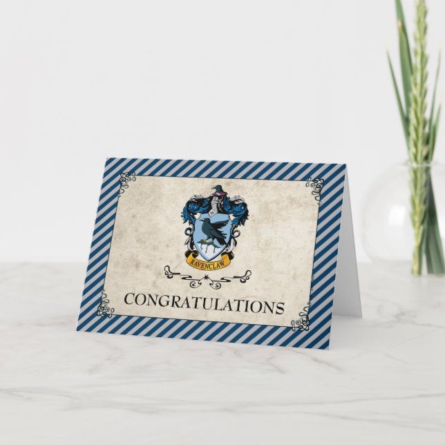 Tarjeta Harry Potter | Enhorabuena por Ravenclaw (Anverso)