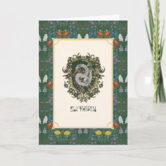 Tarjeta HARRY POTTER™ | Escudo de SLYTHERIN™