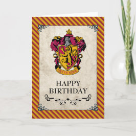 Tarjeta Harry Potter | Gryffindor Feliz cumpleaños