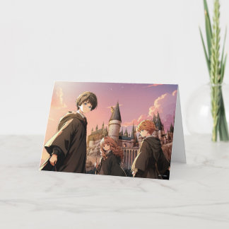 Tarjeta HARRY POTTER™ Hermione & Ron HOGWARTS™ Escena de A