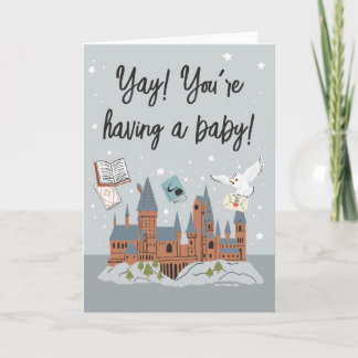 Tarjeta Harry Potter | Hogwarts Castle Baby Shower