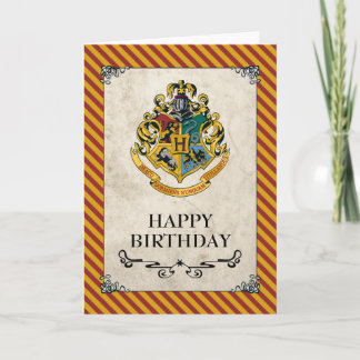 Tarjeta Harry Potter | Hogwarts Feliz Cumpleaños