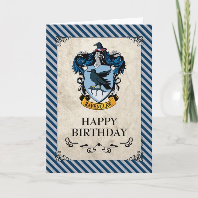 Tarjeta Harry Potter | Ravenclaw Feliz Cumpleaños (Anverso)