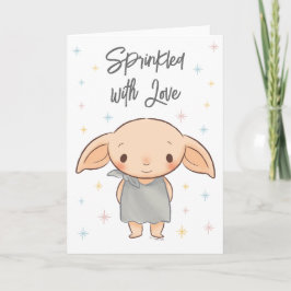 Tarjeta Harry Potter simple - Dobby Baby Shower