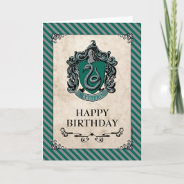 Tarjeta Harry Potter | Slytherin Feliz Cumpleaños