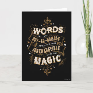 Tarjeta Harry Potter Spell | Las Palabras Son Nuestras Más