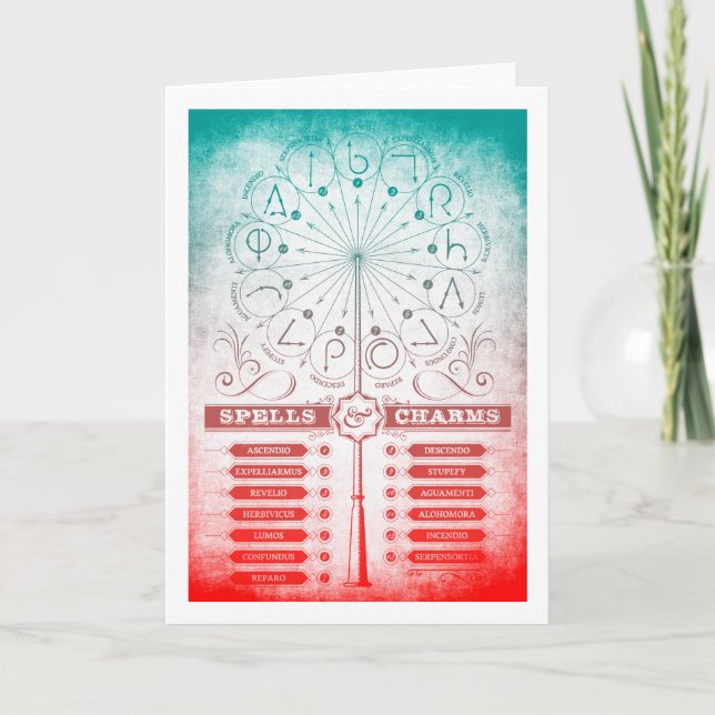 Tarjeta Harry Potter Spell | Ortografía y Enseñanza de Enc (Anverso)