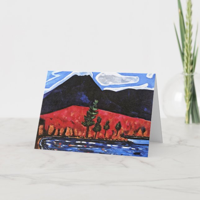 Tarjeta Hartley - Monte Katahdin, Maine, Estados Unidos (Anverso)