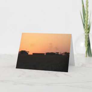 Tarjeta Harvest Sunset
