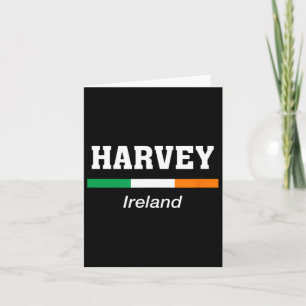 Tarjeta Harvey Irish Family Name St Patricks Day Ireland F