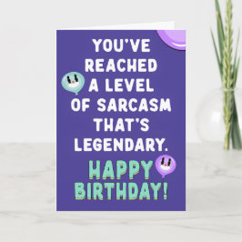 Tarjeta Has alcanzado un nivel de sarcasmo que es legendar