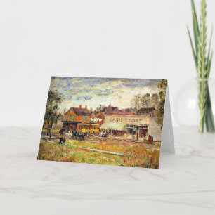 Tarjeta Hassam - End of the Trolley Line, Oak Park, IL