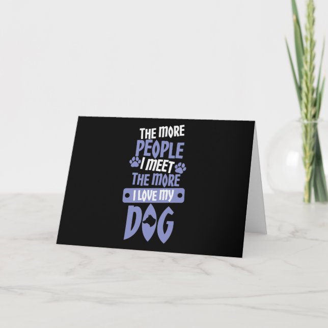 Tarjeta Hasse Menschen, Liebe Hunde (Anverso)