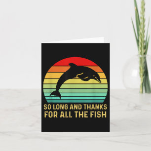 Tarjeta Hasta Ahora Y Gracias Por Todo El Vintage Pescado