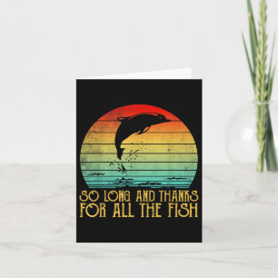Tarjeta Hasta Ahora Y Gracias Por Todo El Vintage Pescado