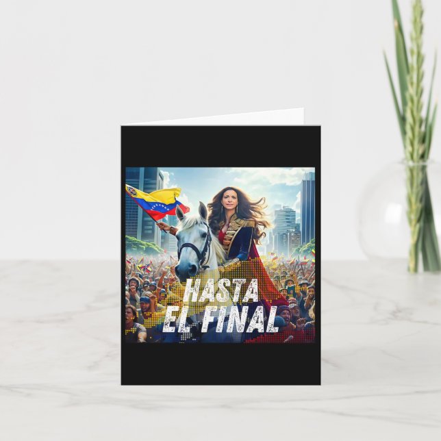 Tarjeta Hasta El Final Maria Corina Machado  (Anverso)