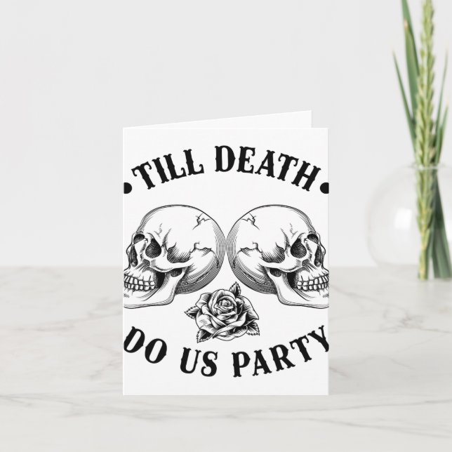 Tarjeta Hasta La Muerte, Fiesta De Skeleton Skull Bride S (Anverso)