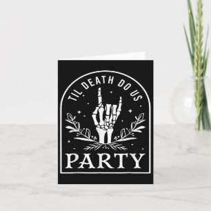 Tarjeta Hasta la muerte nos hace la Fiesta Retro Halloween