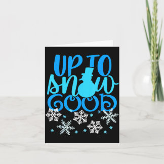Tarjeta Hasta la nieve buena divertida invierno muñeco de 