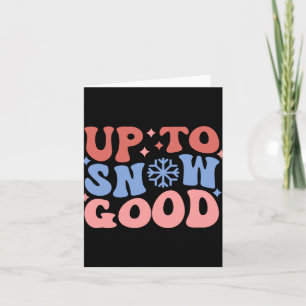 Tarjeta Hasta la nieve divertido diseño de invierno niño