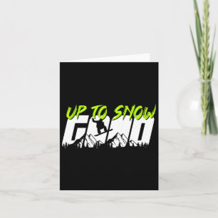Tarjeta Hasta Nieve Buena Deporte De Invierno Snowboard Sn