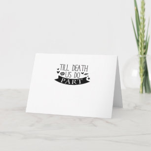 Tarjeta Hasta que la muerte nos haga el Boda parcial vota 
