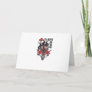Tarjeta Hasta que la Muerte nos Separe – Arte de Esqueleto