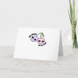 Tarjeta Hasta que la muerte nos separe - Diseño de calaver