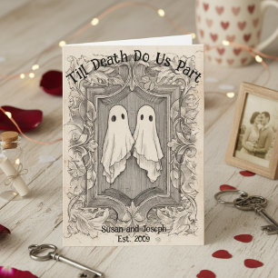 Tarjeta Hasta que la Muerte nos Separe Parejas Fantasmas