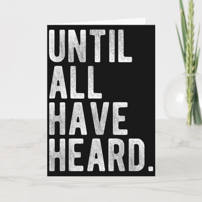 Tarjeta Hasta que todos hayan oído Misión Evangelio Deber  (Anverso)