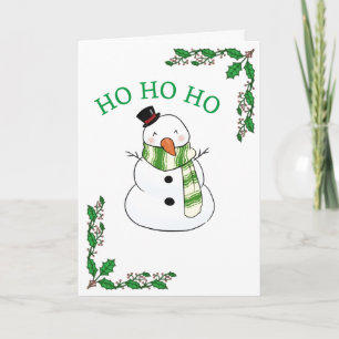 TARJETA **HASTA UN MUÑECO DE NIEVE PUEDE DECIR JA JA JA**