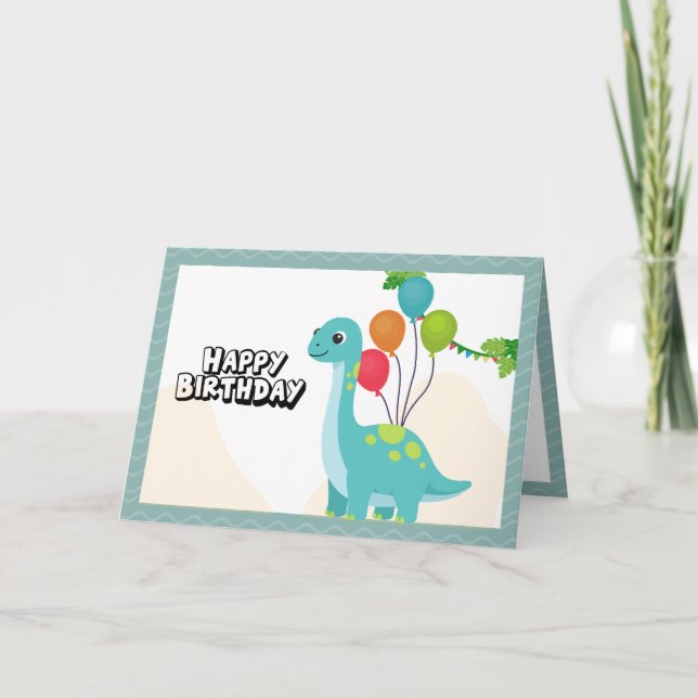 Tarjeta Have a 'roar' of a good time Birthday (Anverso)