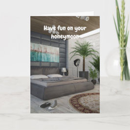 Tarjeta Have fun on your honeymoon.