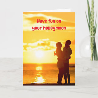 Tarjeta Have fun on your honeymoon.