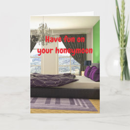 Tarjeta Have fun on your honeymoon.