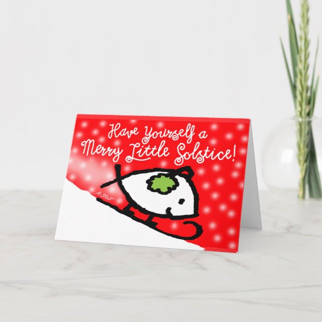 Tarjeta Have Yourself a Merry Little Solstice! - (Anverso)