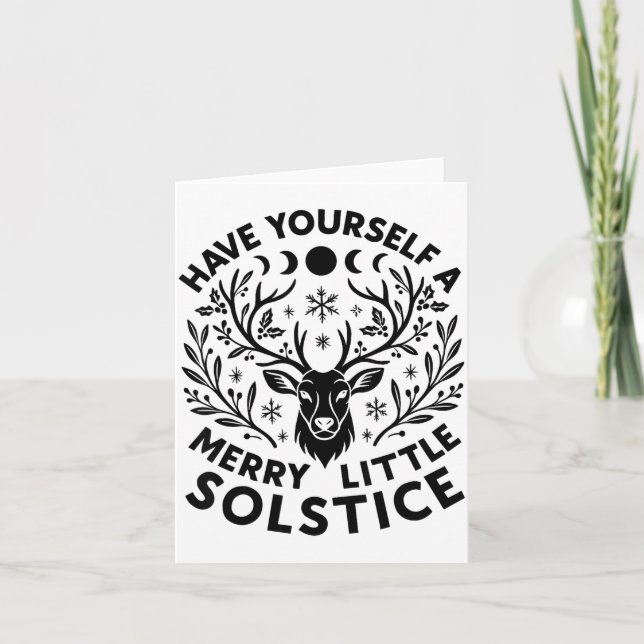 Tarjeta Have Yourself A Merry Little Solstice Christmas Pa (Anverso)